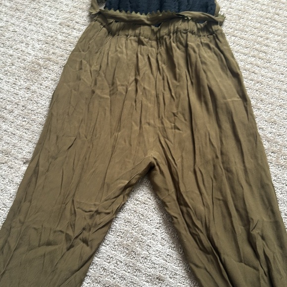 Anthropologie Leifsdottir Sani Green Surplice Wrap Jumpsuit size 4 - Picture 11 of 11